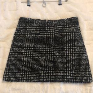 Checkered print skirt